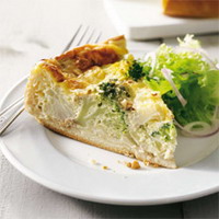 Recept van Hartige taart met bloemkool en broccoli op Receptenenzo