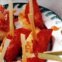 Recepten en zo: Chorizo kabeljauw spiesjes