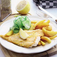 Recepten en zo: Gebakken aardappels met gebakken vis