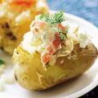 Recepten en zo: Gepofte aardappel met augurk en ei